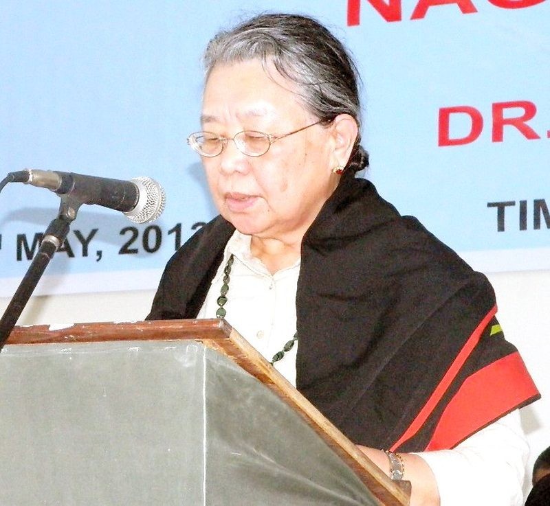 NNC President Adinno Phizo addressing the 63rd Naga Plebiscite Day on May 16, 2013. (Morung File Photo)